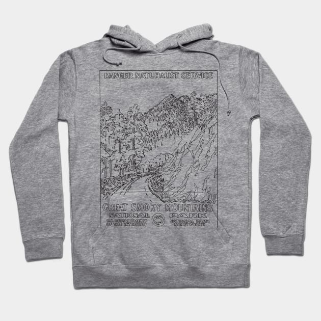 GREAT SMOKY MOUNTAINS Hoodie by TheCosmicTradingPost